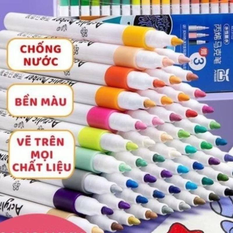 Hộp 80 màu ACRYLIC - Ảnh 3