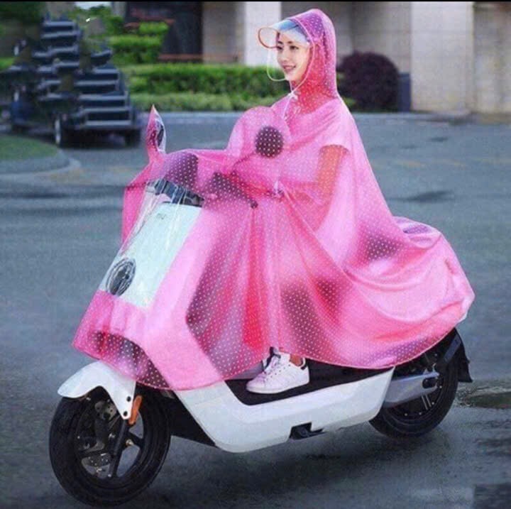 Áo mưa chấm bi xịn xò - Ảnh 2