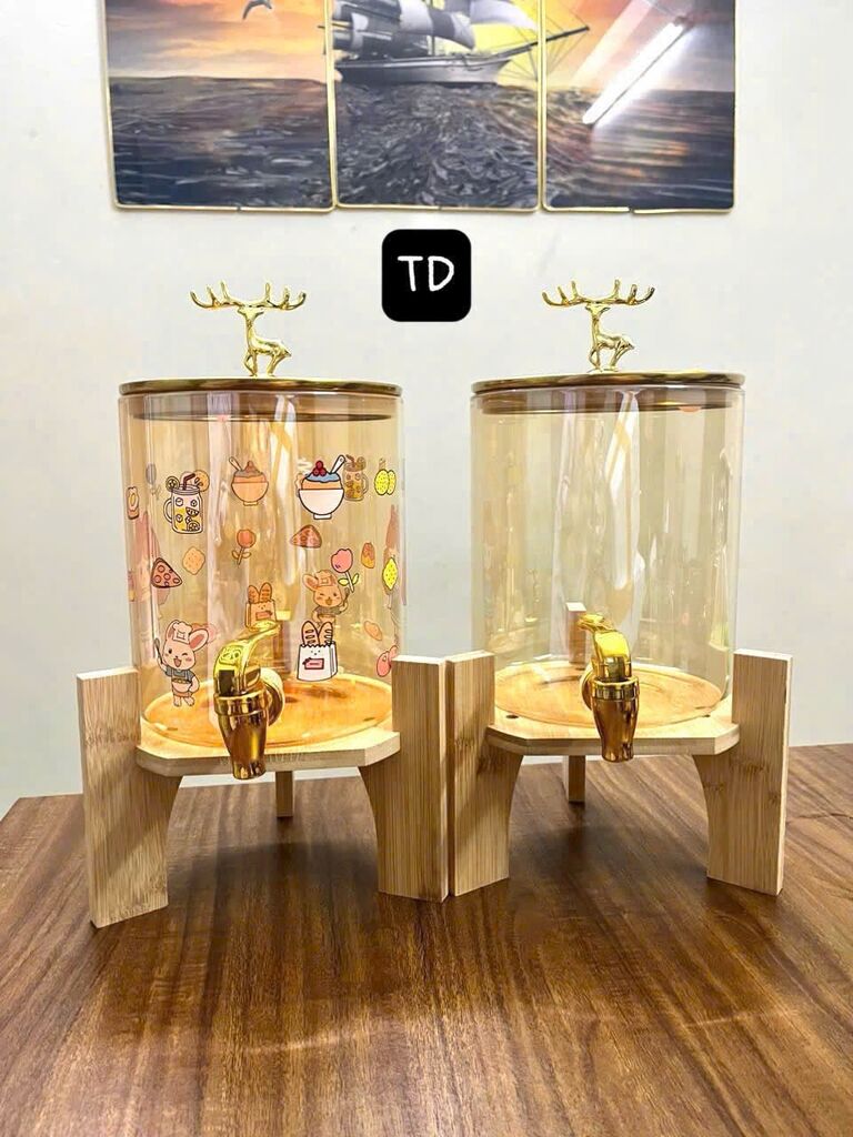 Bình hươu kệ gỗ 3,5l - Ảnh 3