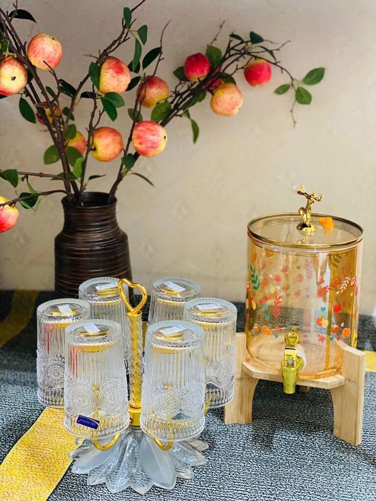 Bình hươu kệ gỗ 3,5l - Ảnh 2