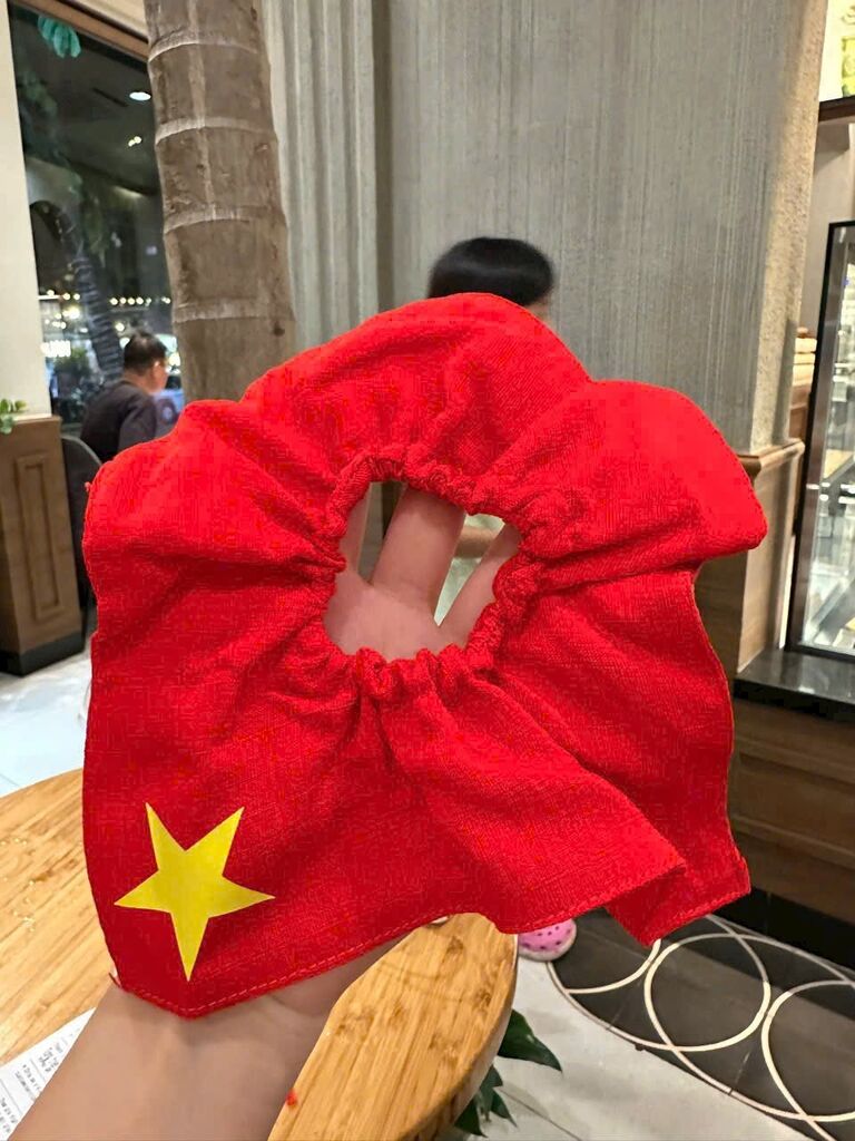 DÂY BUỘC TÓC CỜ ĐỎ SAO VÀNG thêu - Ảnh 6