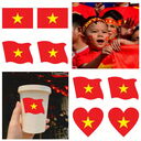 Stick cơ miếng dán  cờ đỏ sao vàng 72 miếng to - Ảnh 8