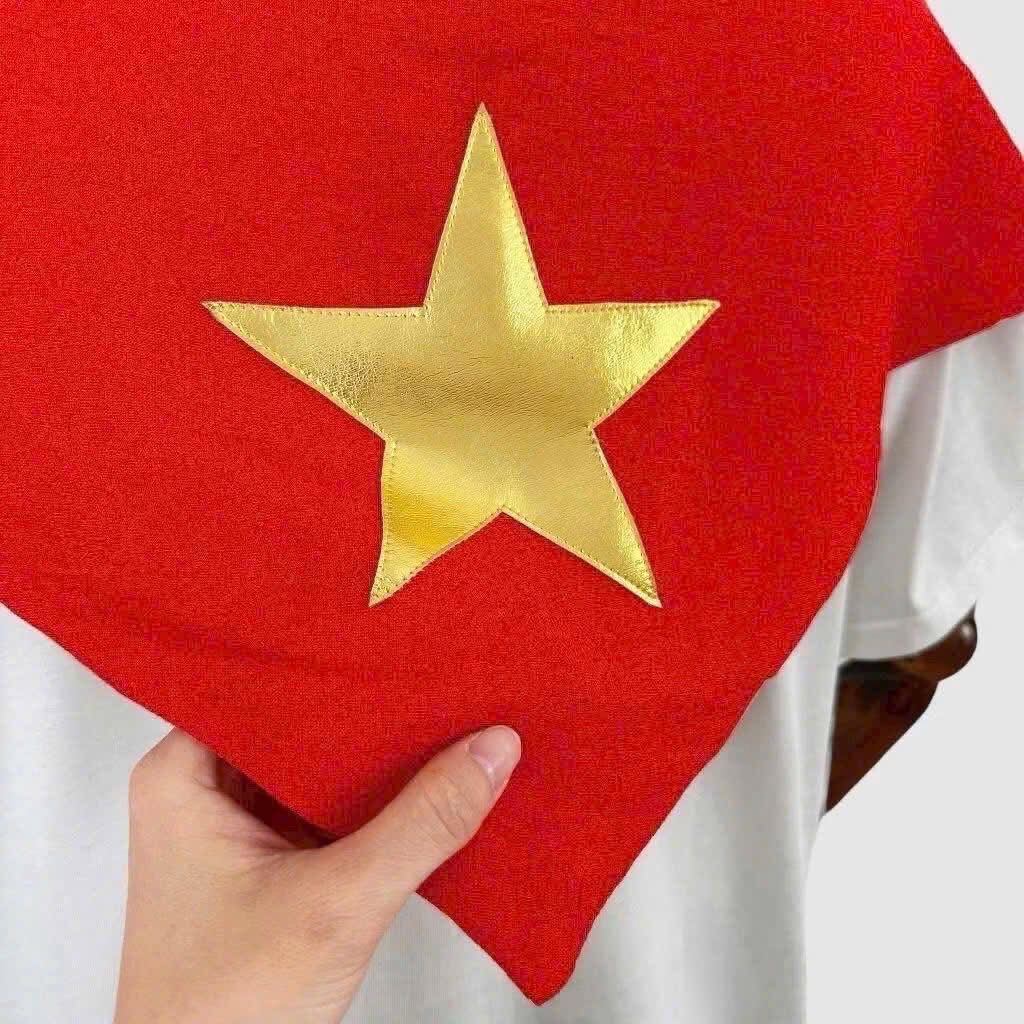 Khăn quàng đỏ đũi cờ đỏ sao vàng - Ảnh 6