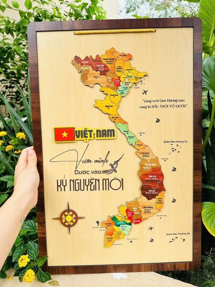 BẢN ĐỒ GỖ VIỆT NAM 34 tỉnh thành - Ảnh 4