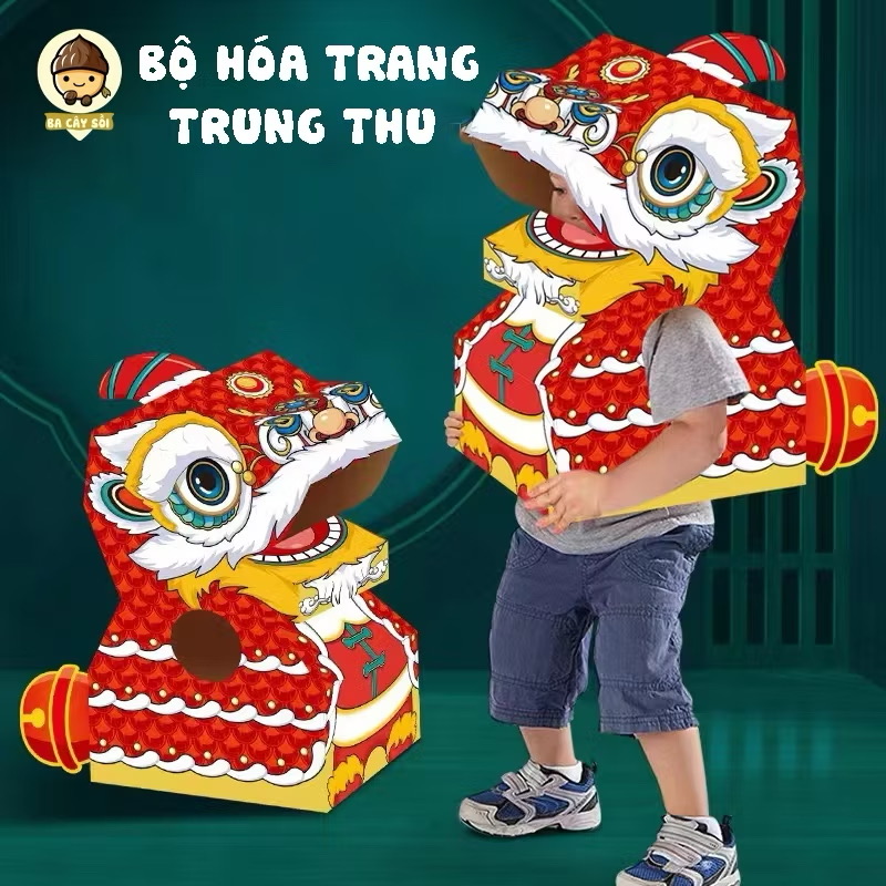 Bộ hoá trang trung thu thùng cactong các con vật