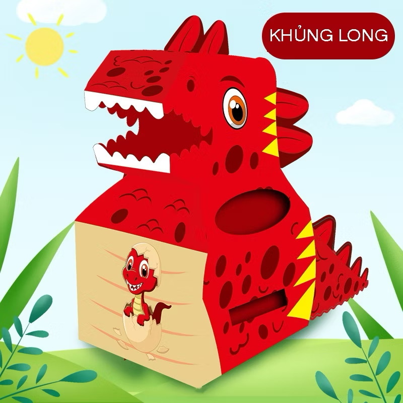 Bộ hoá trang trung thu thùng cactong các con vật - Ảnh 3