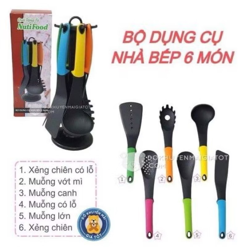 Bộ dụng cụ nhà bếp 6 món Nutifood - Ảnh 2