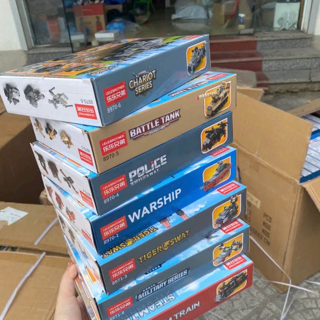 Combo 7 Hộp Đồ Chơi Lắp Ráp Lego Lele Brother 