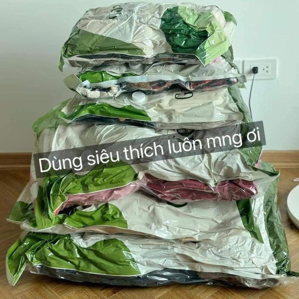 SET 6 TÚI HÚT CHÂN KHÔNG GREEN KÈM BƠM - Ảnh 4