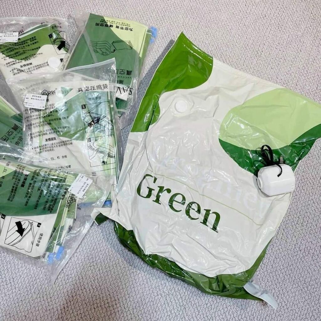 SET 6 TÚI HÚT CHÂN KHÔNG GREEN KÈM BƠM - Ảnh 6