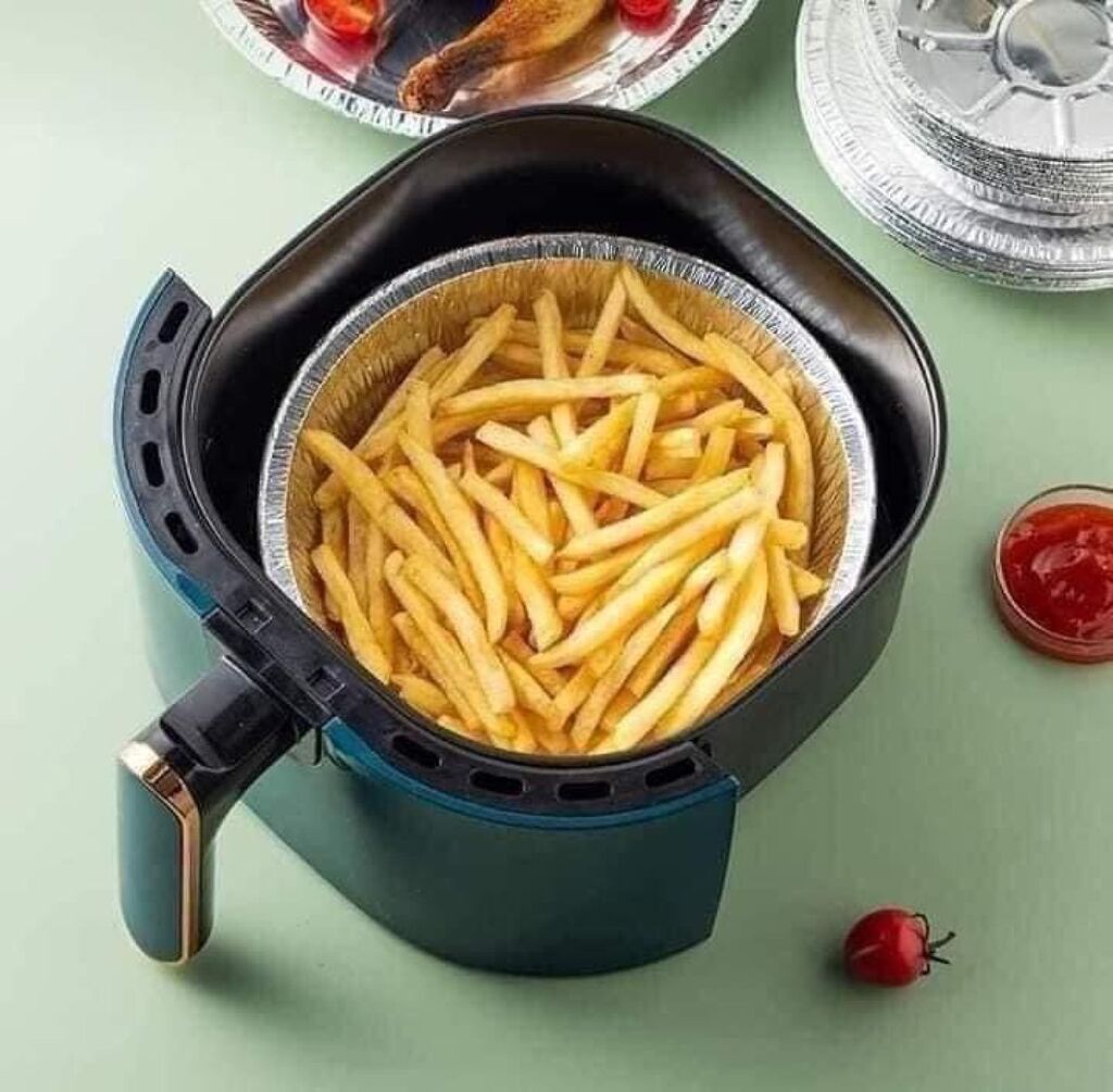 Khay bạc lót nồi chiên ko dầu 22cm