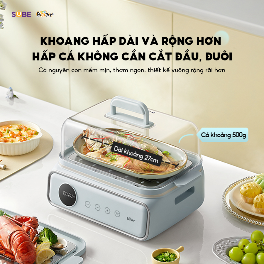 Nồi hấp điện đa năng Bear DZG-P20W7 - Ảnh 5