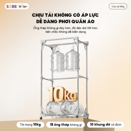 (hàng xả) Tủ sấy quần áo gấp gọn Bear PCD-4H12G, dung tích 400l, khung thép