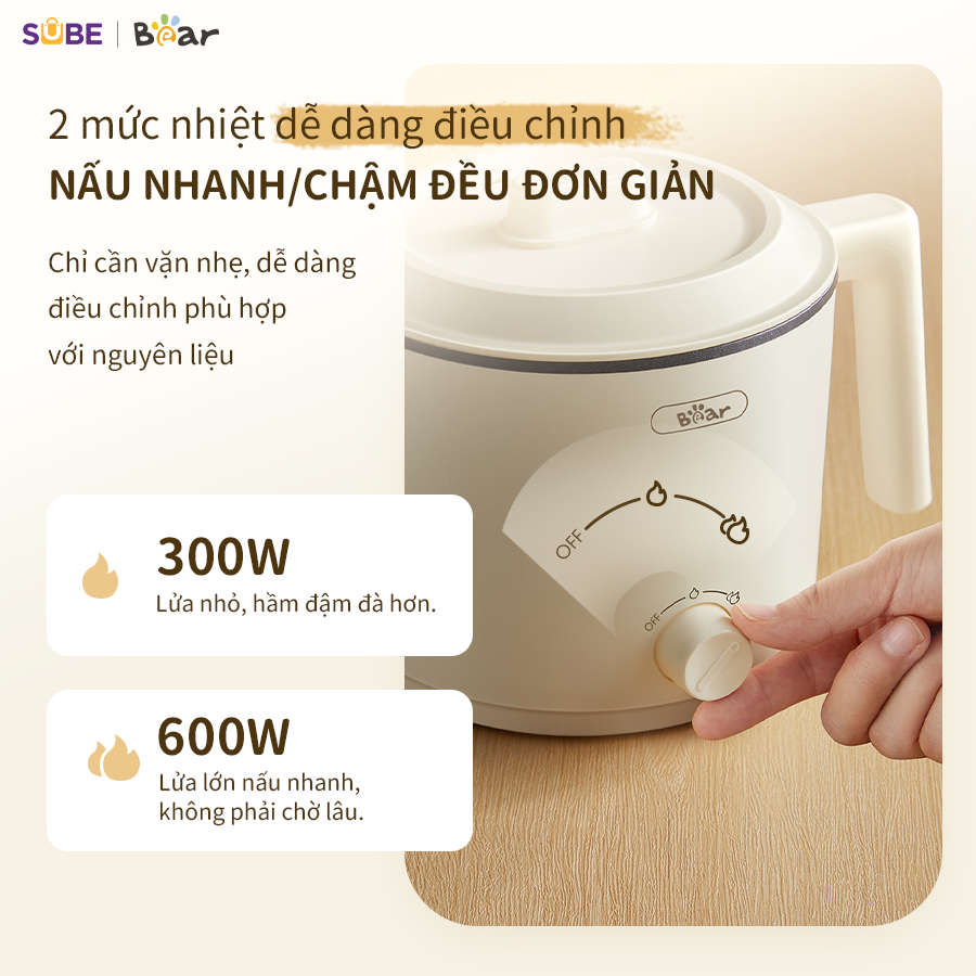 (GIÁ ĐỘC QUYỀN) Nồi nấu điện đa năng Bear MC-4H16H - Ảnh 5