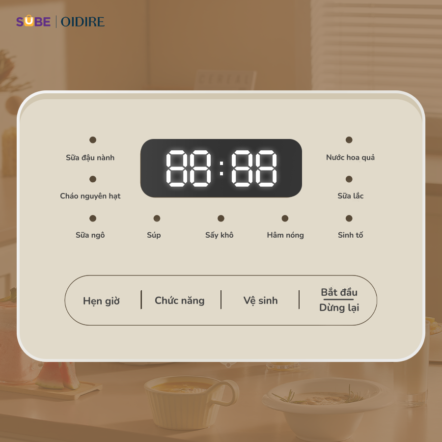(GIÁ ĐỘC QUYỀN) Máy làm sữa hạt Oidire ODI04A - Ảnh 8