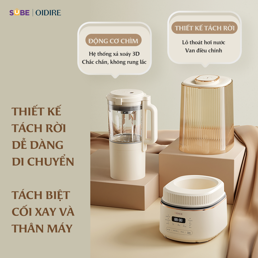 (GIÁ ĐỘC QUYỀN) Máy làm sữa hạt Oidire ODI04A - Ảnh 7