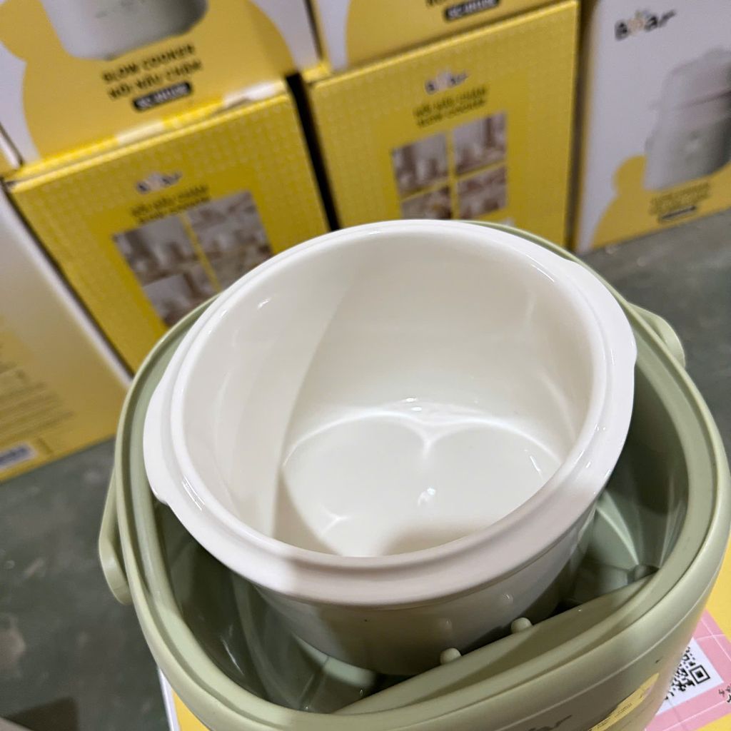 [HÀNG XẢ ĐÃ SỬ DỤNG] Nồi nấu chậm Bear 1L 4H10E (giao màu xanh - kem ngẫu nhiên) - Ảnh 7
