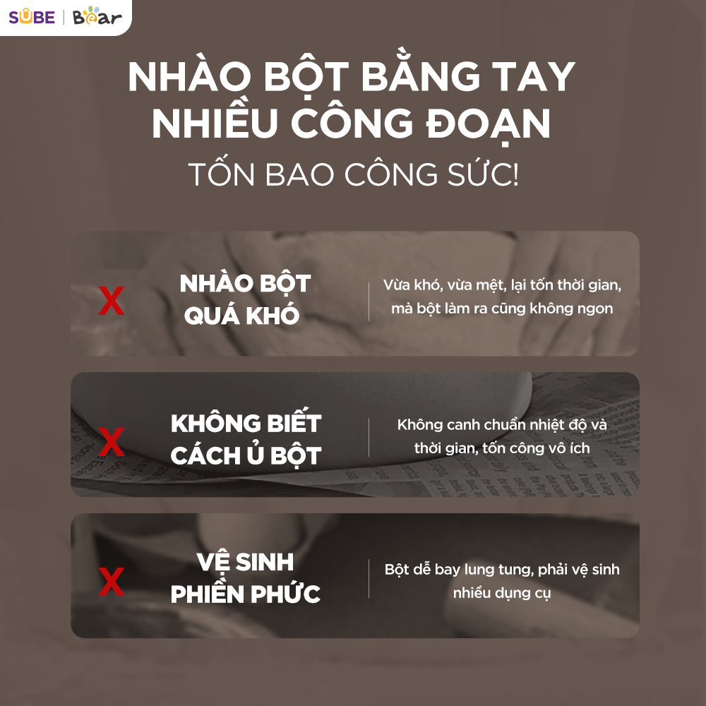 Máy trộn bột Bear 5L SM-5H50Z68 - Ảnh 3