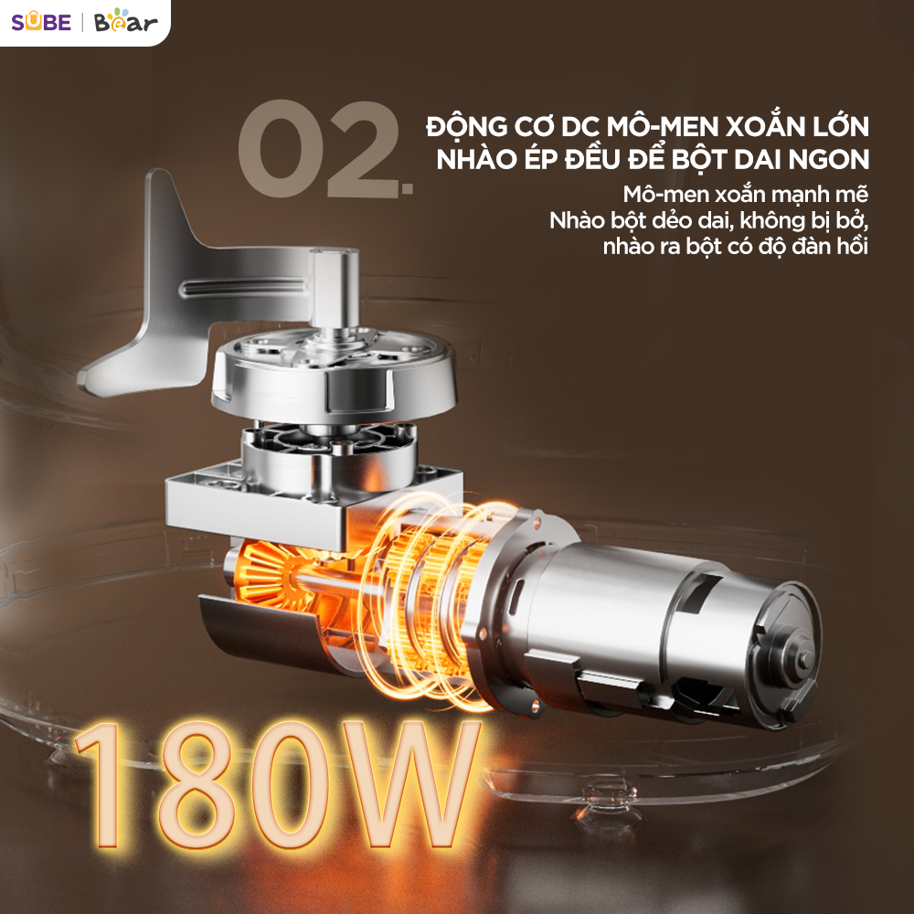 Máy trộn bột Bear 5L SM-5H50Z68 - Ảnh 7