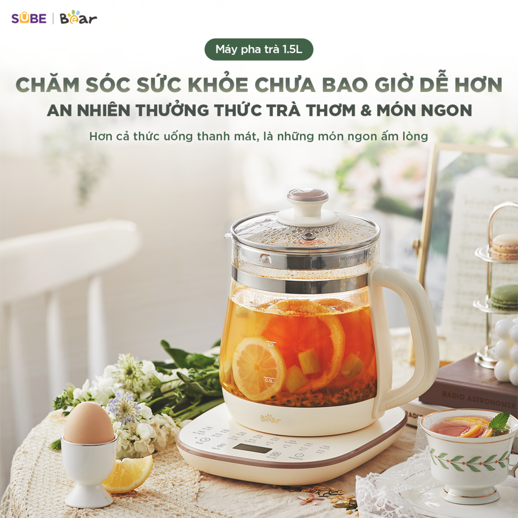 Bình pha trà Bear 1.5L HK-5H15L96