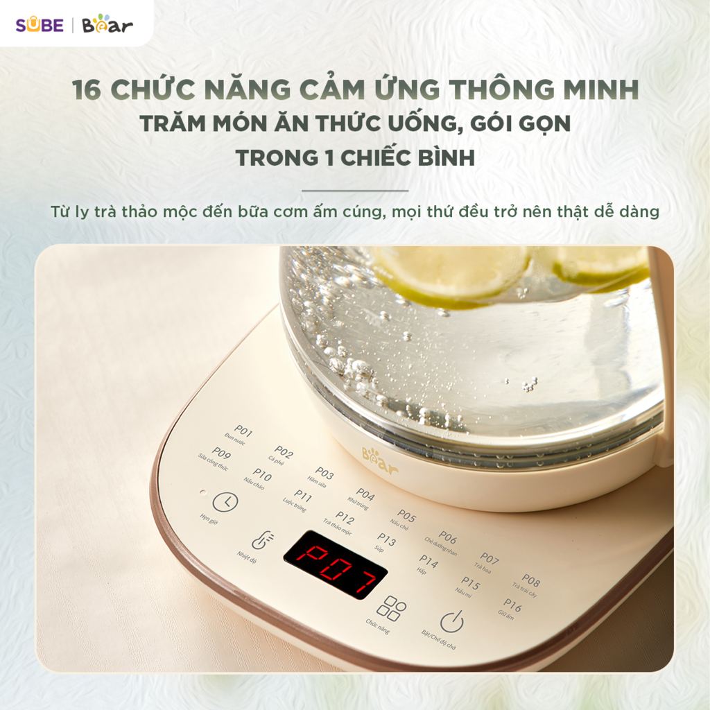 Bình pha trà Bear 1.5L HK-5H15L96 - Ảnh 4