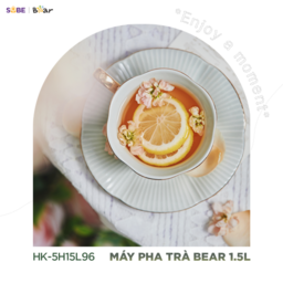 Bình pha trà Bear 1.5L HK-5H15L96 có lõi lọc 16 chức năng pha trà đun nước giữ…