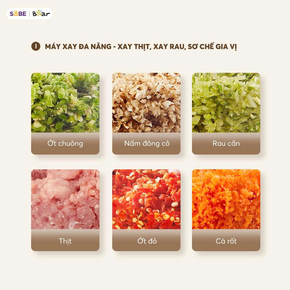 Máy xay xay Thịt Bear 1,8L CH-5H03P36 - Ảnh 10