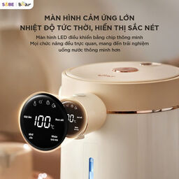 (hàng xả đã sd)Bình Thủy Điện Bear 3L Đun Sôi Siêu Nhanh Khử Clo Bình Đun Nước…