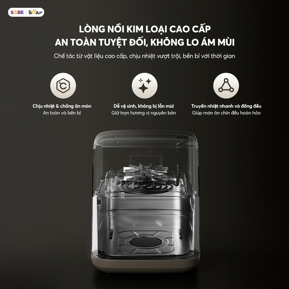 Nồi chiên không dầu Bear 6.2L AF-5H20J75 - Ảnh 8