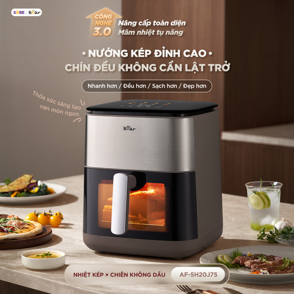 Nồi chiên không dầu Bear 6.2L AF-5H20J75