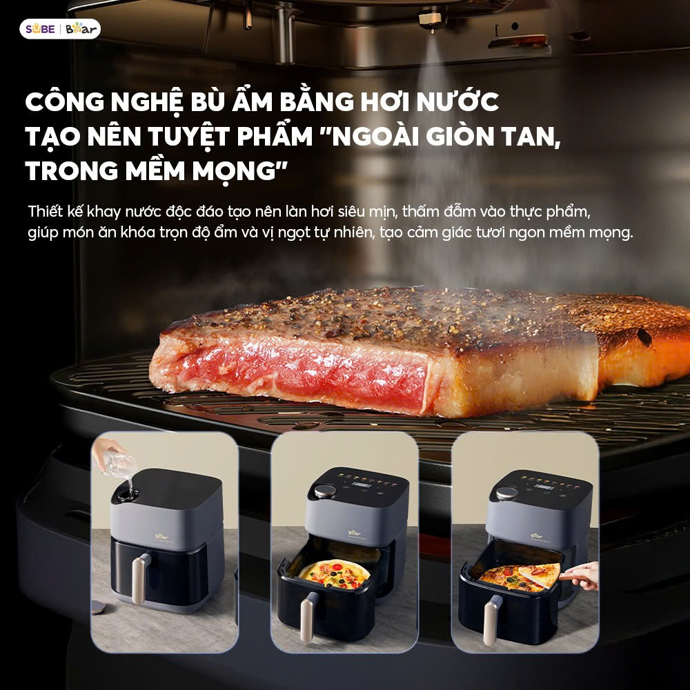 Nồi chiên không dầu Bear 6L AF-5H19I45 - Ảnh 6
