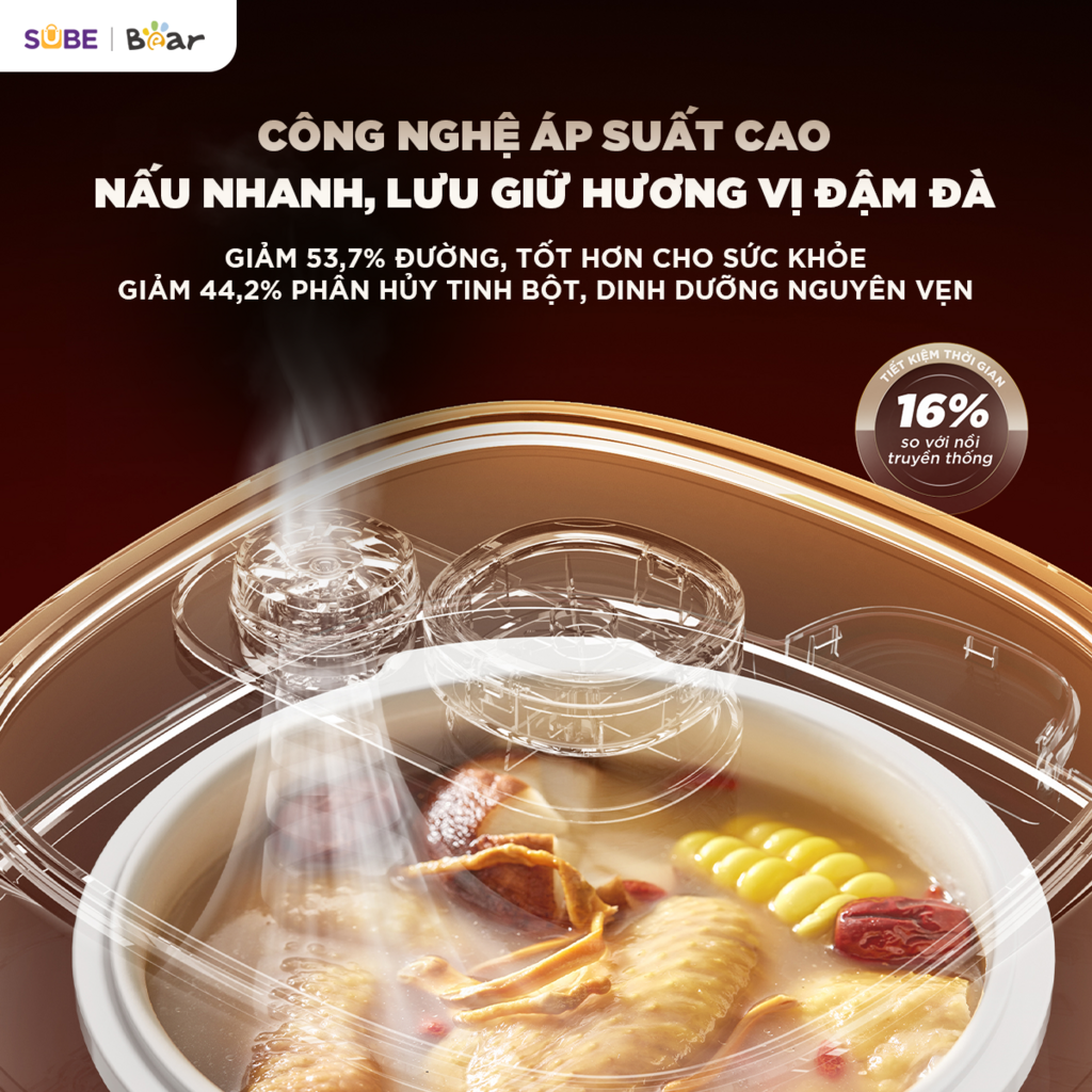 Nồi nấu chậm THẾ HỆ MỚI Bear 2.5L SC-5H25M34 - Ảnh 4