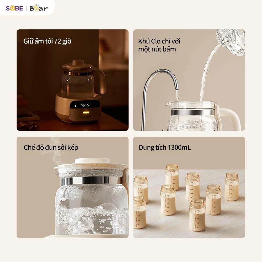 Máy hâm sữa tiệt trùng Bear WW-5H12N - Ảnh 2