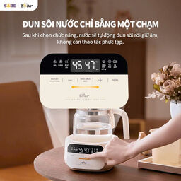 Máy đun nước và hâm sữa 1.3L Bear WW-5H12N - Pha sữa, rã đông sữa mẹ - Giữ ấm