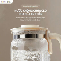 Máy đun nước và hâm sữa 1.3L Bear WW-5H12N - Pha sữa, rã đông sữa mẹ - Giữ ấm