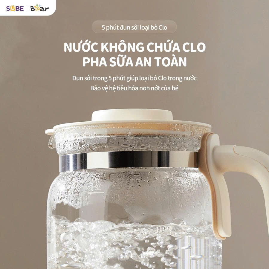 Máy hâm sữa tiệt trùng Bear WW-5H12N - Ảnh 8
