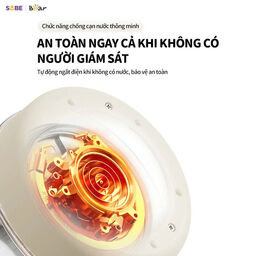 Máy đun nước và hâm sữa 1.3L Bear WW-5H12N - Pha sữa, rã đông sữa mẹ - Giữ ấm