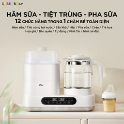 Máy Hâm Sữa Tiệt Trùng Bear 1.3L Đun Nước Pha Sữa Cho Bé Máy Tiệt Trùng Vệ Sin…