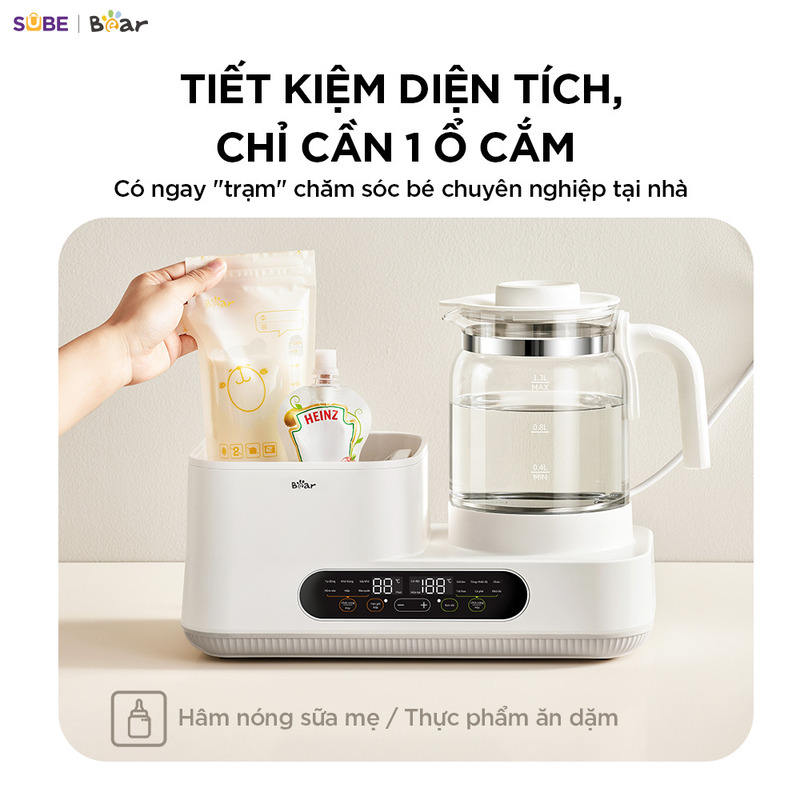 Máy đun nước và hâm sữa tiệt trùng Bear WW-5H12V78 - Ảnh 10