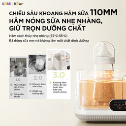 Máy Hâm Sữa Tiệt Trùng Bear 1.3L Đun Nước Pha Sữa Cho Bé Máy Tiệt Trùng Vệ Sin…