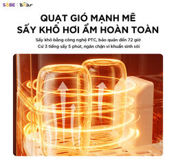 Máy Hâm Sữa Tiệt Trùng Bear 1.3L Đun Nước Pha Sữa Cho Bé Máy Tiệt Trùng Vệ Sin…