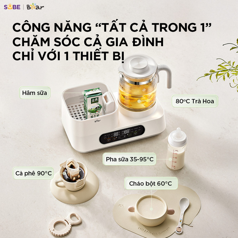 Máy đun nước và hâm sữa tiệt trùng Bear WW-5H12V78 - Ảnh 3
