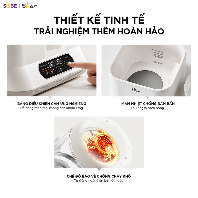 Máy đun nước và hâm sữa tiệt trùng Bear WW-5H12V78 - Ảnh 6
