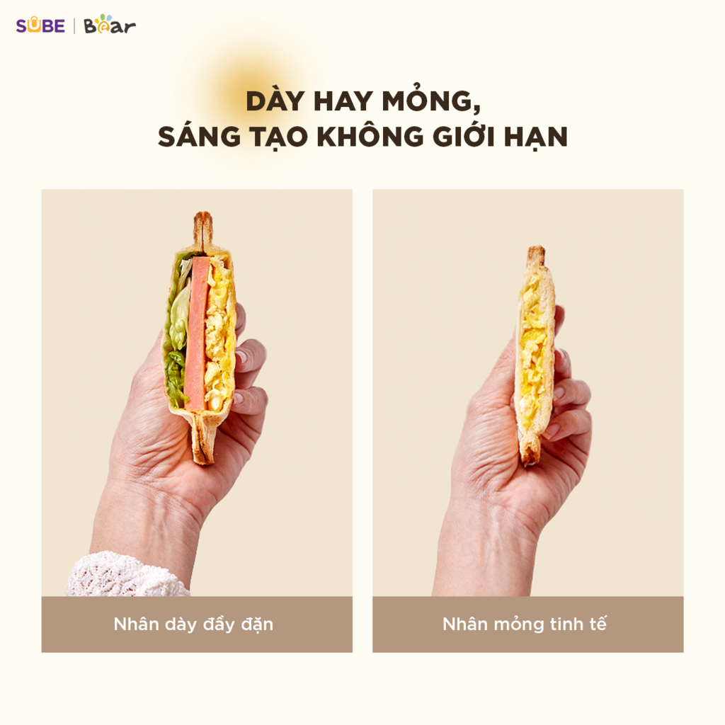 Máy nướng bánh 2 khay Bear SMA-5H07F55 - Ảnh 10