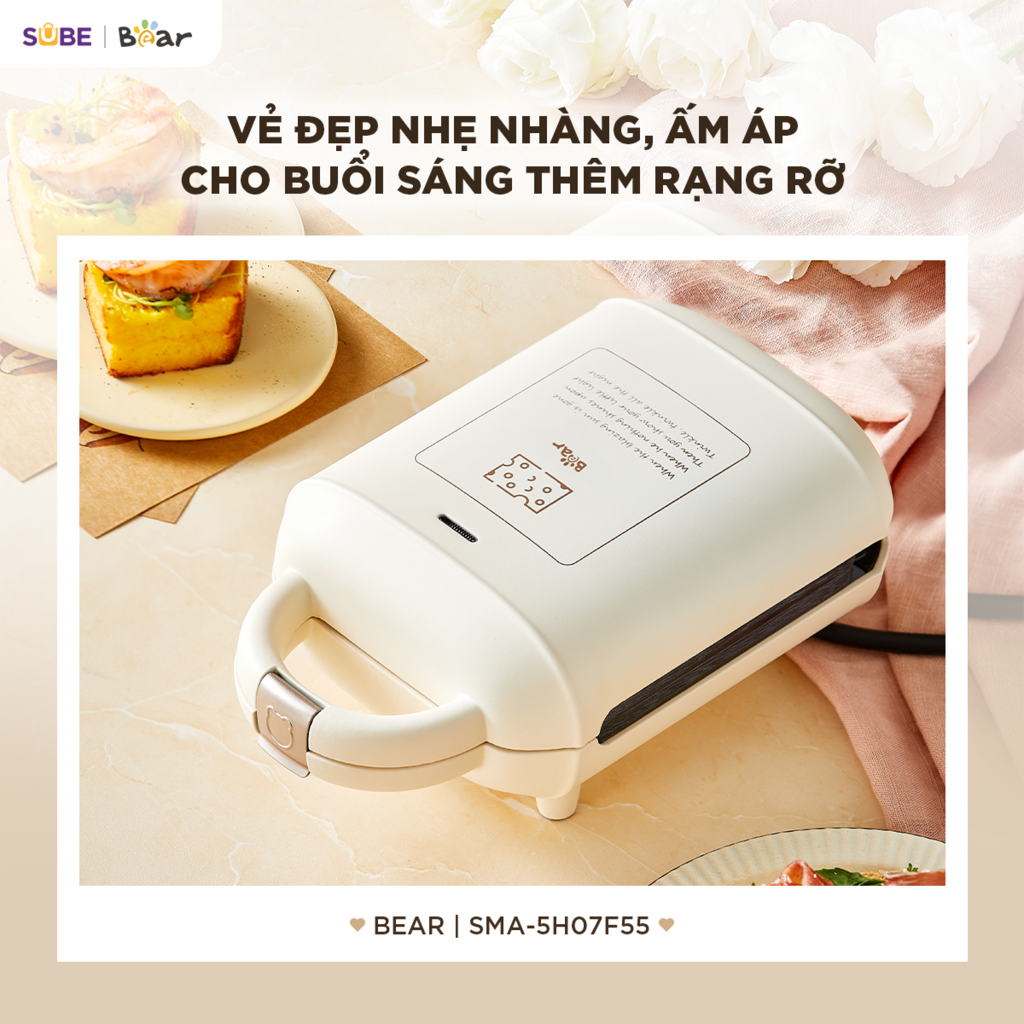 Máy nướng bánh 2 khay Bear SMA-5H07F55 - Ảnh 3