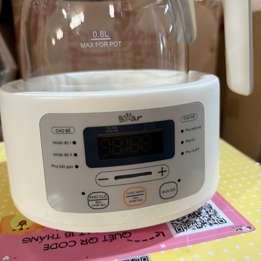 [Hàng xả đã sử dụng] Máy hâm sữa tiệt trùng Bear 1.2L WW-4H12L +  WW-4H12W - Ảnh 6