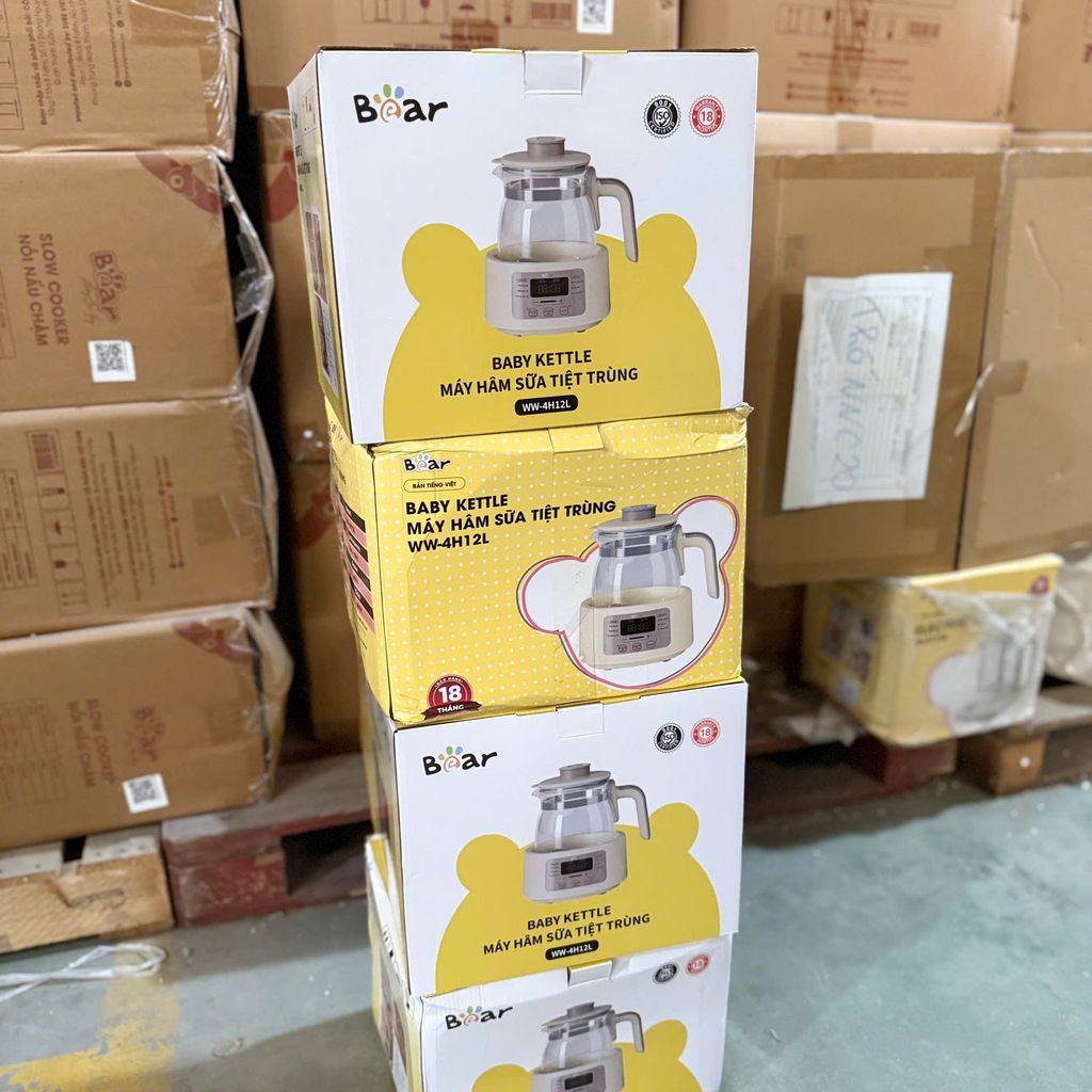 [Hàng xả đã sử dụng] Máy hâm sữa tiệt trùng Bear 1.2L WW-4H12L +  WW-4H12W