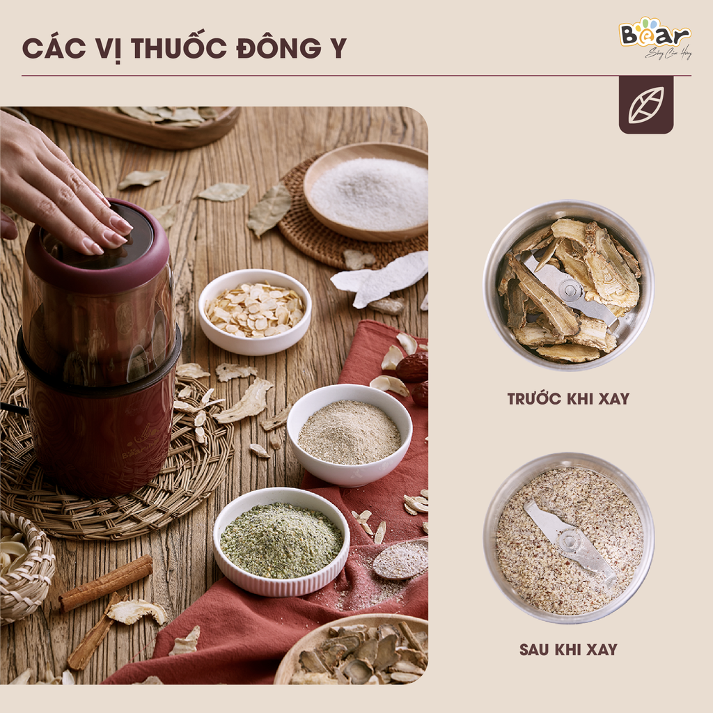 Máy xay bột khô Bear MDJ-A02G3 - Ảnh 5
