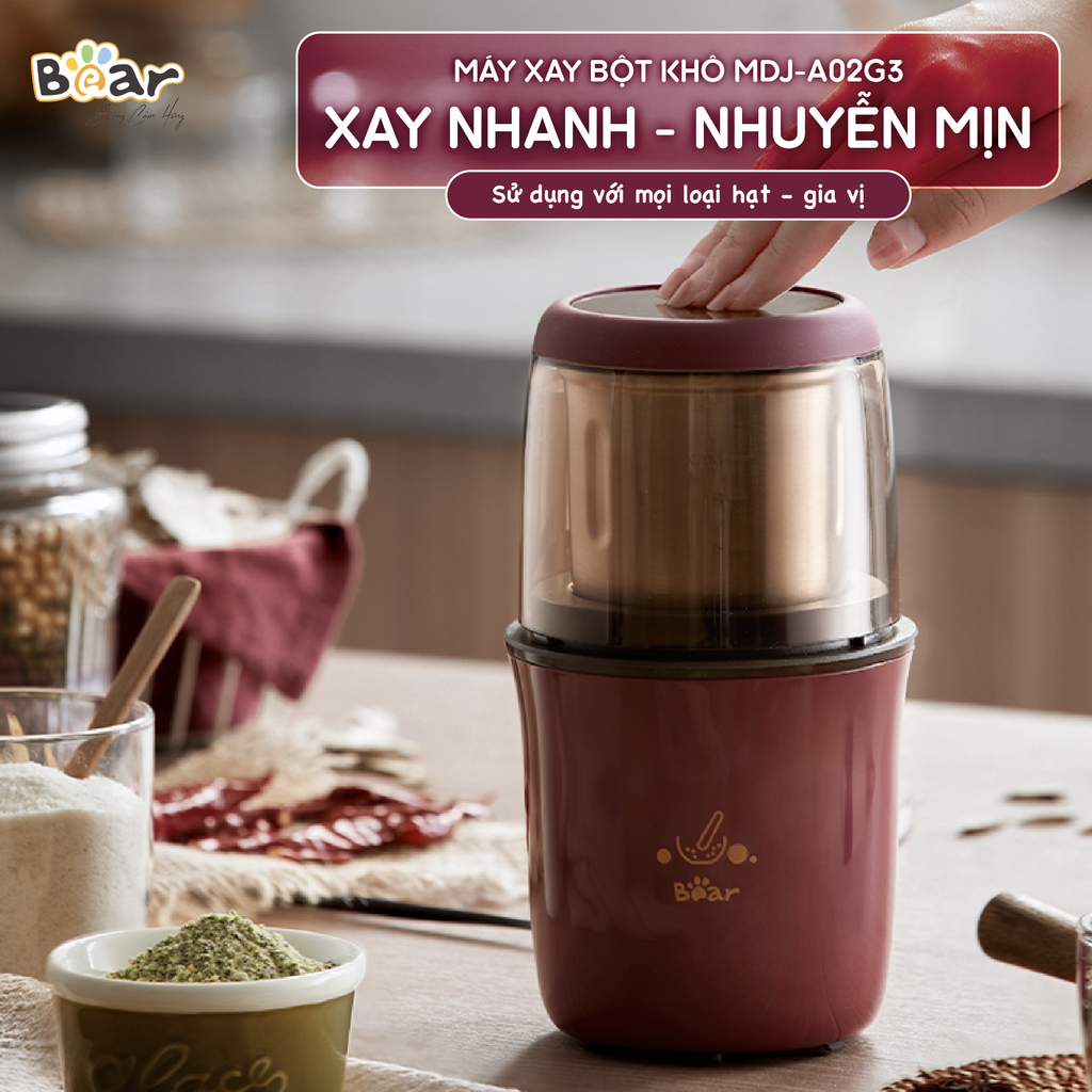 Máy xay bột khô Bear MDJ-A02G3
