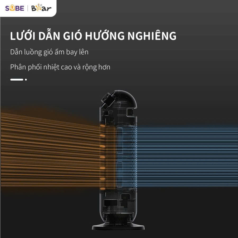 Máy sưởi Bear SH-4H20A - Màu Kem - Ảnh 6